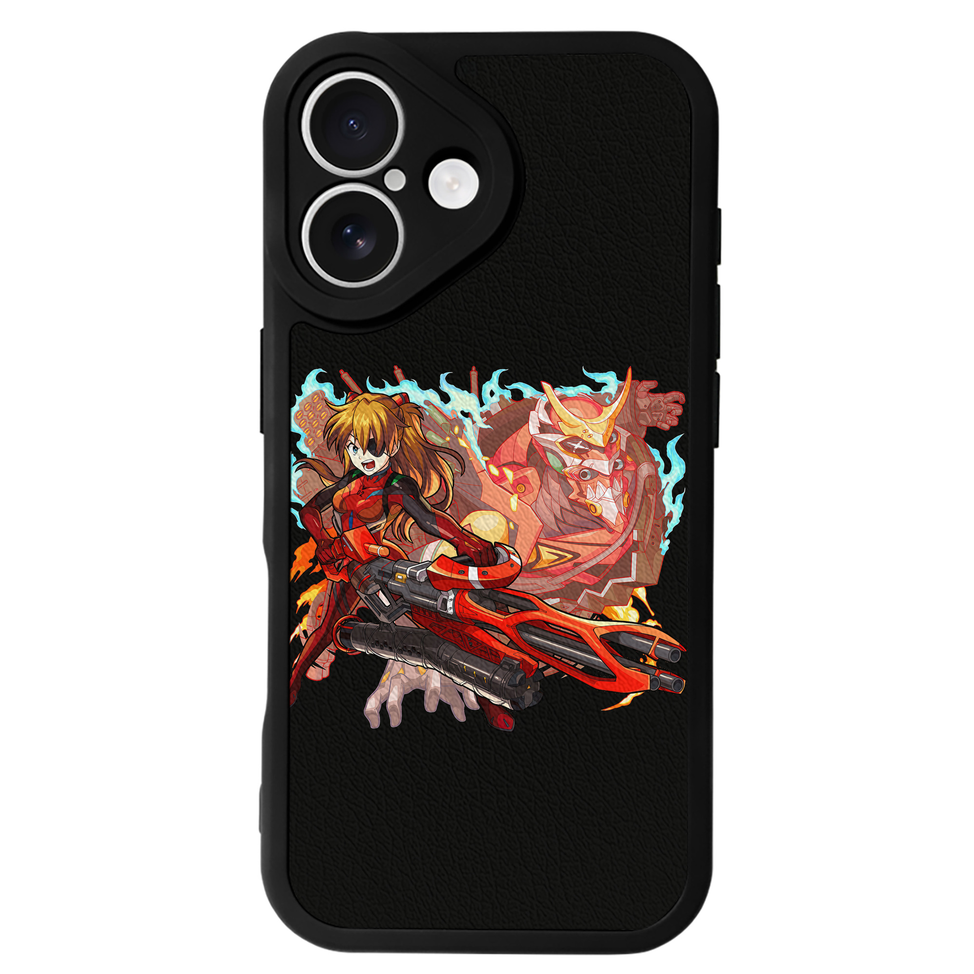 （画像用） EVA 新世紀エヴァンゲリオン 【iPhone 16シリーズ対応】シリコンスマホケース（レザー調） 材質：シリコン